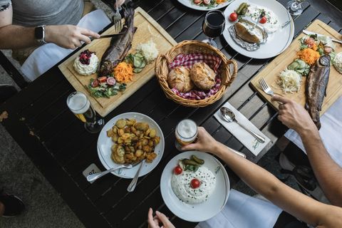Mittagessen in der Renchtalhütte